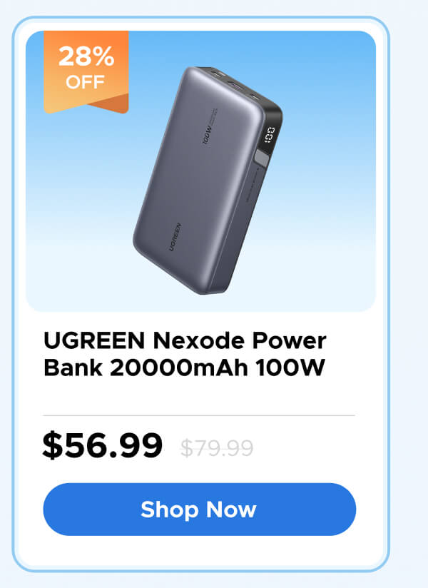UGREEN Nexode Power Bank 20000mAh 100W