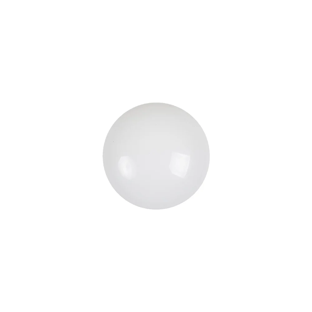 Image of European White Self Back Glass Button - 20L/12.5mm