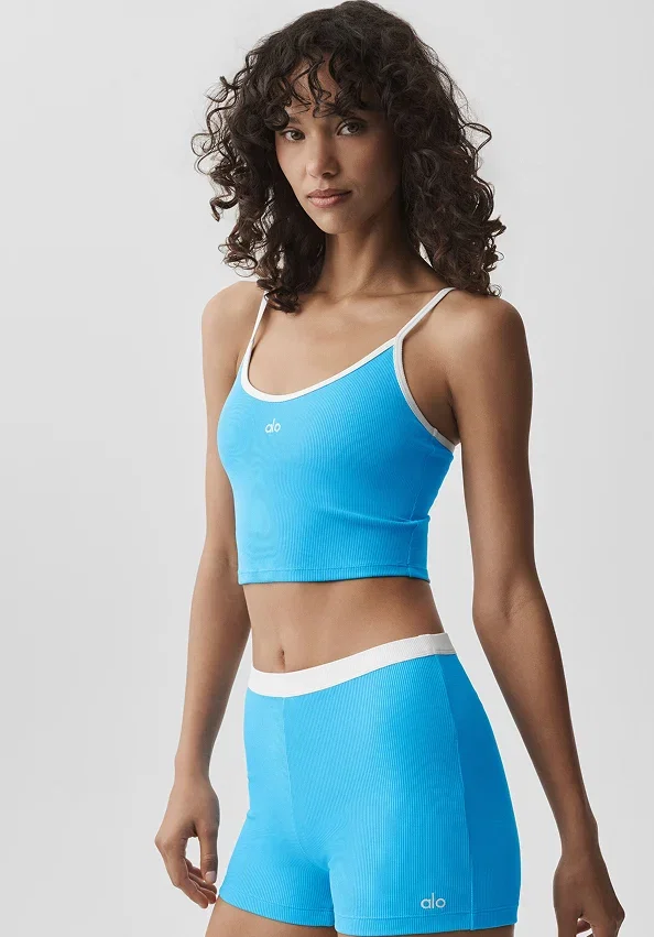 goddess ribbed first pick bra tank