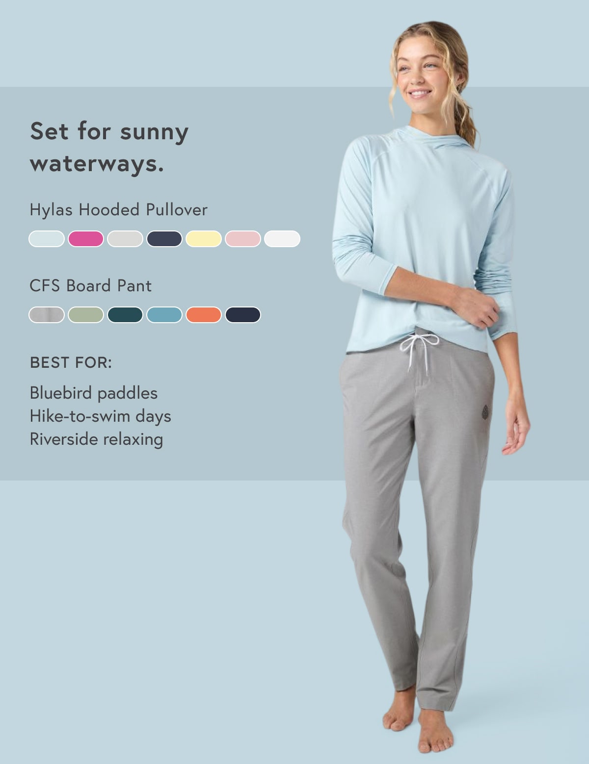 Women's CFS Board Pant and Hylas Hooded Pullover