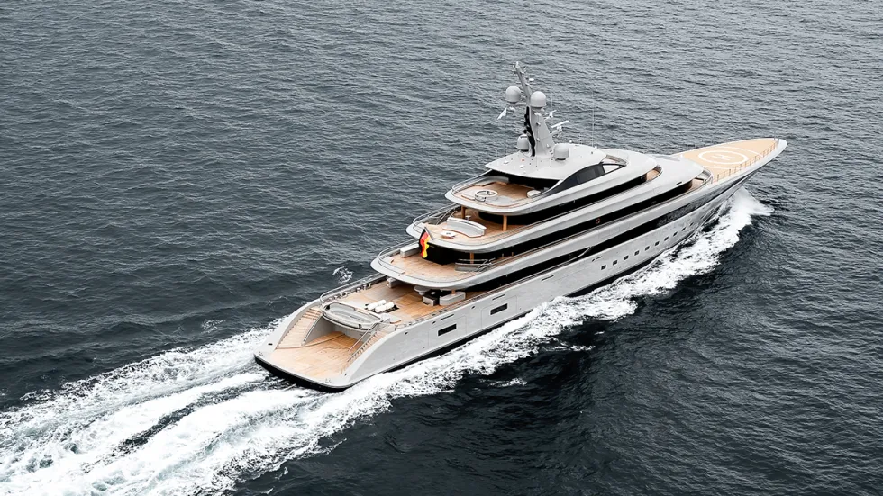 Lürssen’s New 335-Foot Megayacht Has One of Its Largest Beach Clubs Yet