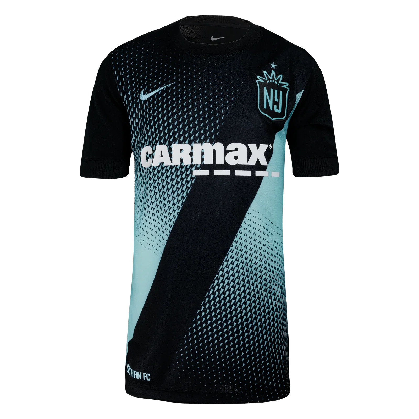 Image of 2025 Youth Gotham FC Nike Black Primary Replica Customizable Jersey