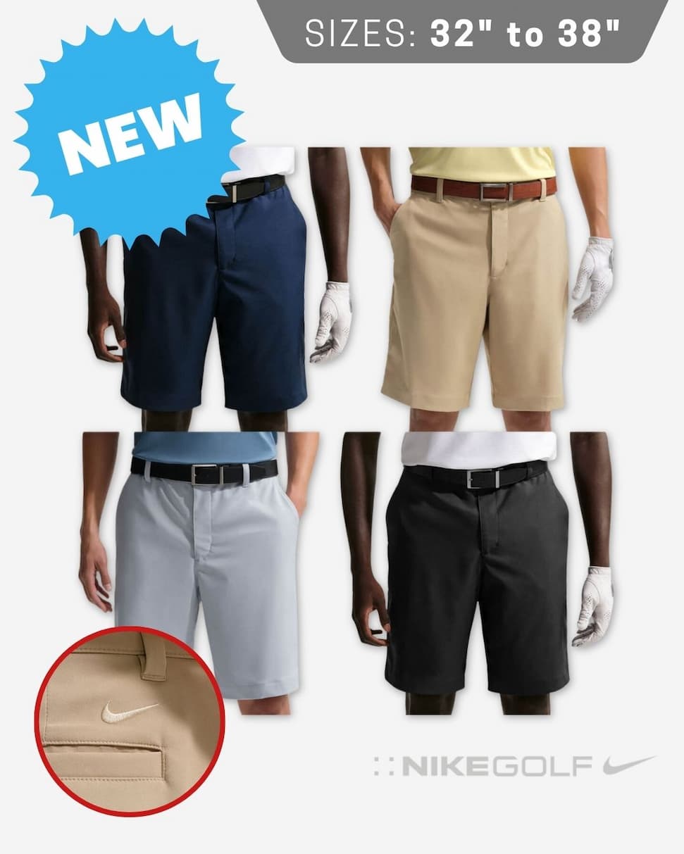 Nike Mens 2026 Dri-Fit Velocity Mesh Lined Breathable Lightweight Golf Shorts