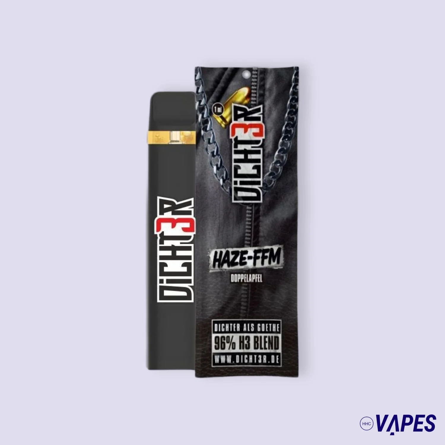 Image of DICHT3R - 96% H3 Blend  Vape - Haze-FFM (Doppelapfel)