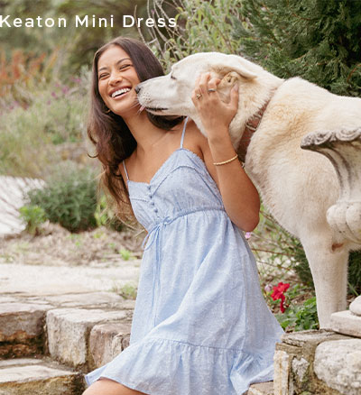 Keaton Mini Dress - Cornflower Blue