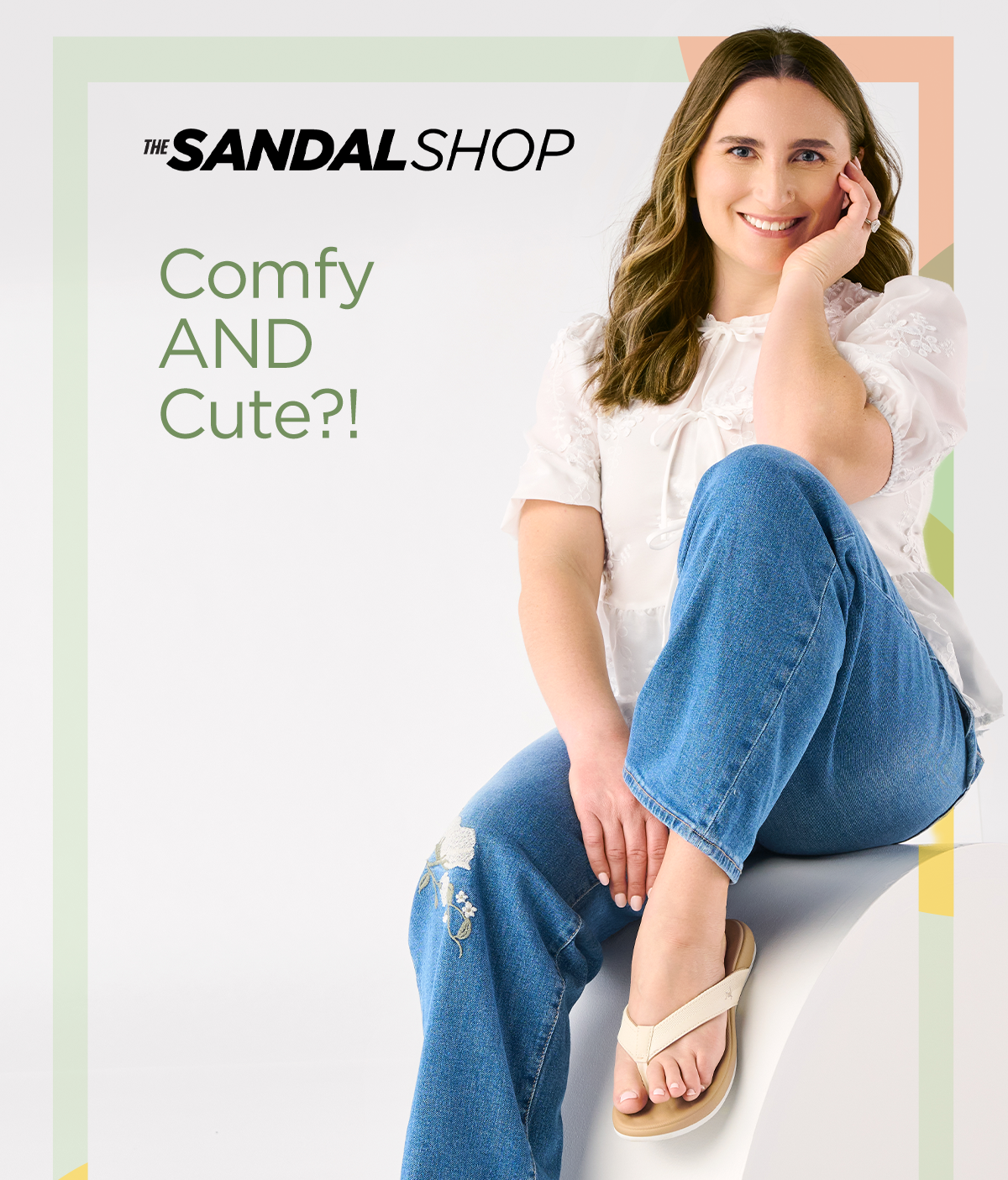 The Sandal Shop | Comfy AND Cute?! | Lifestyle Image of Women's Sandals