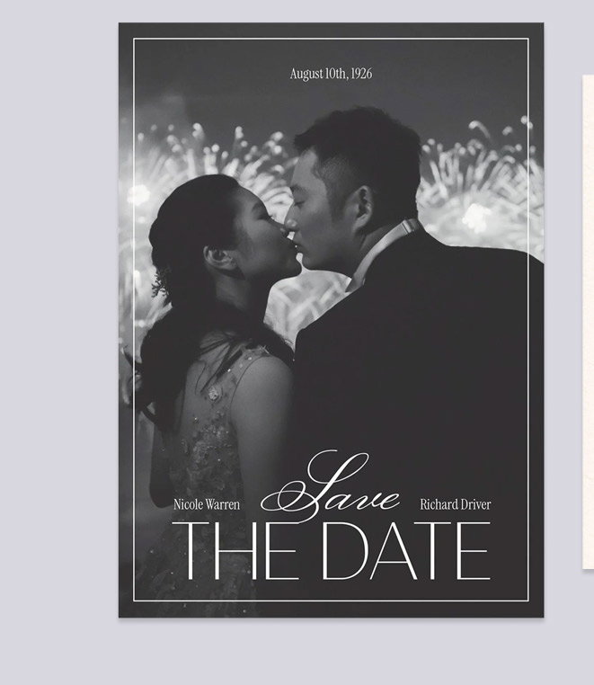 Swept Away Photo Save the Date