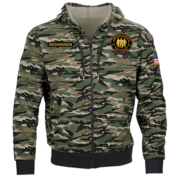 The Personalized Proud Veteran Camo Hoodie