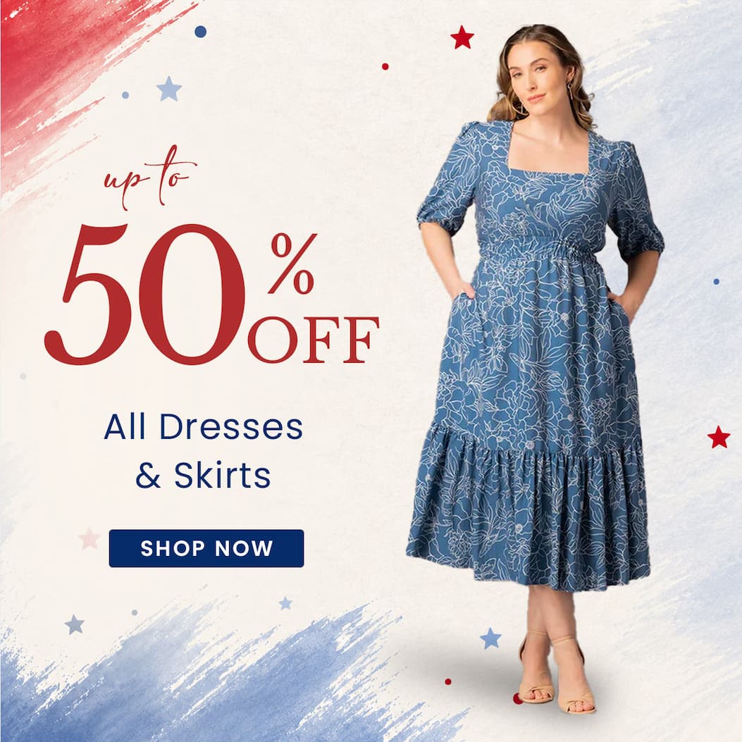 up to 50% off all dresses & skirts