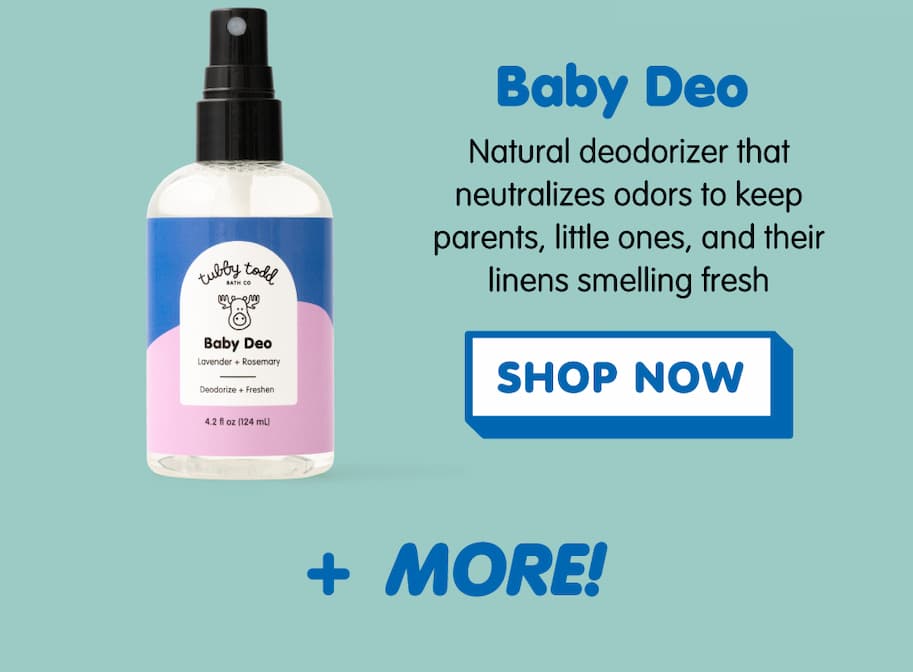 baby deo is a natural deodorizer that neutralizes odors to keep parents, little ones, and their linens smelling fresh. click to shop now
