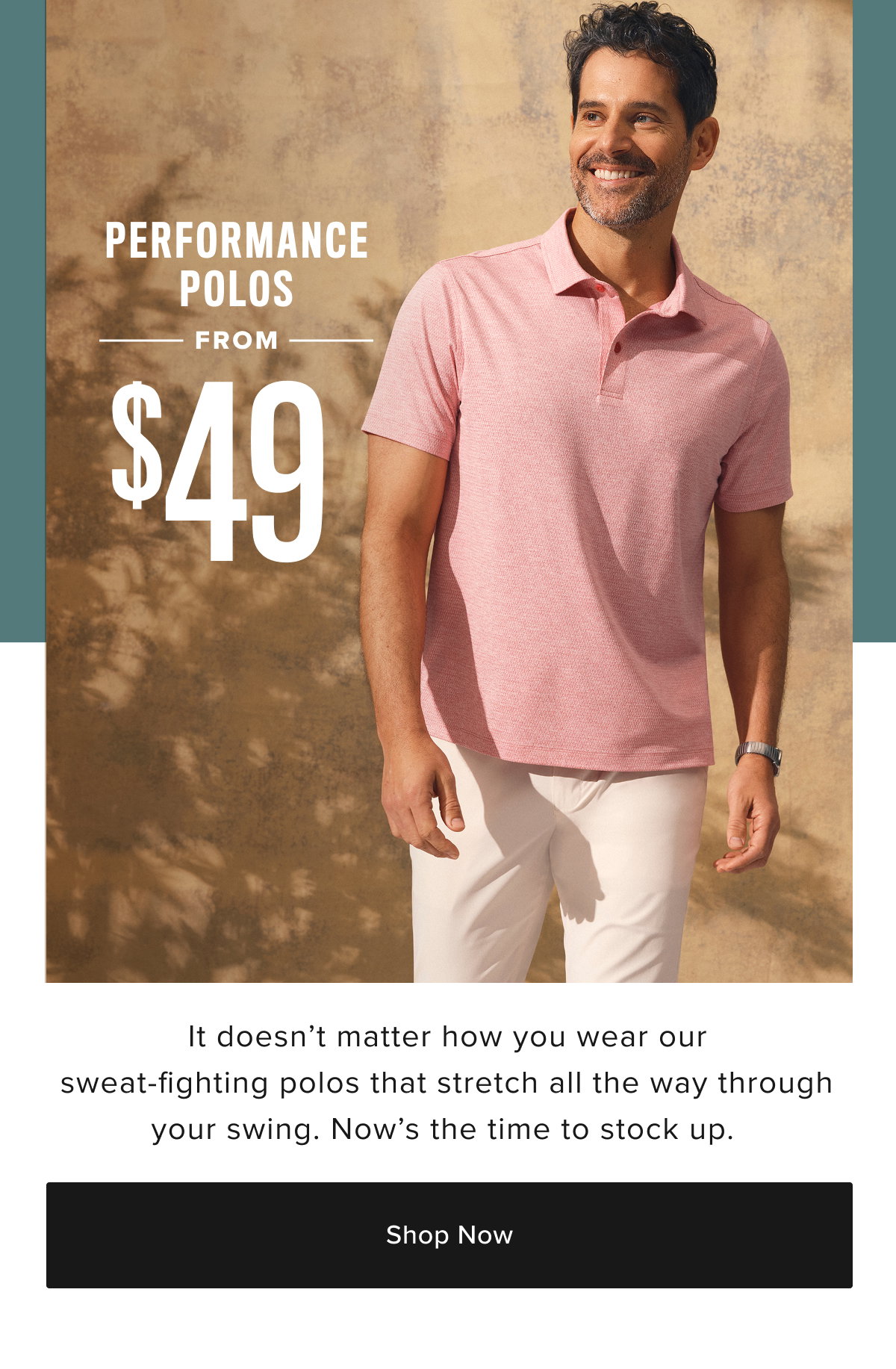 Performance Polos From $49