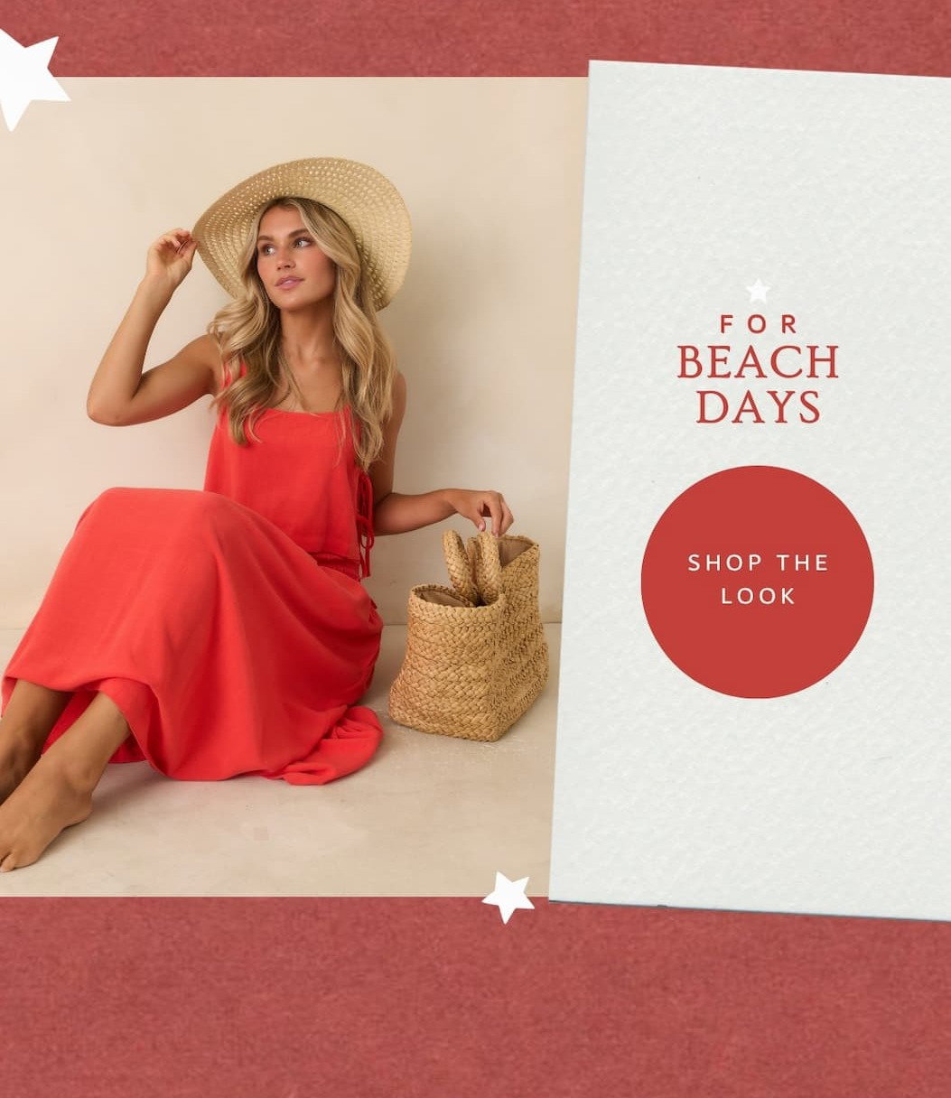 For Beach Days. Shop the Look.