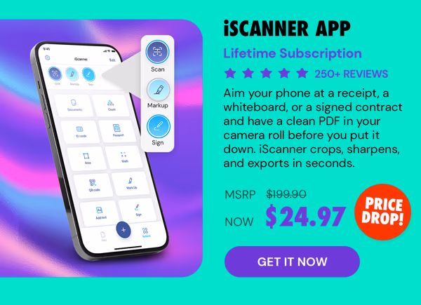 iScanner App: Lifetime Subscription