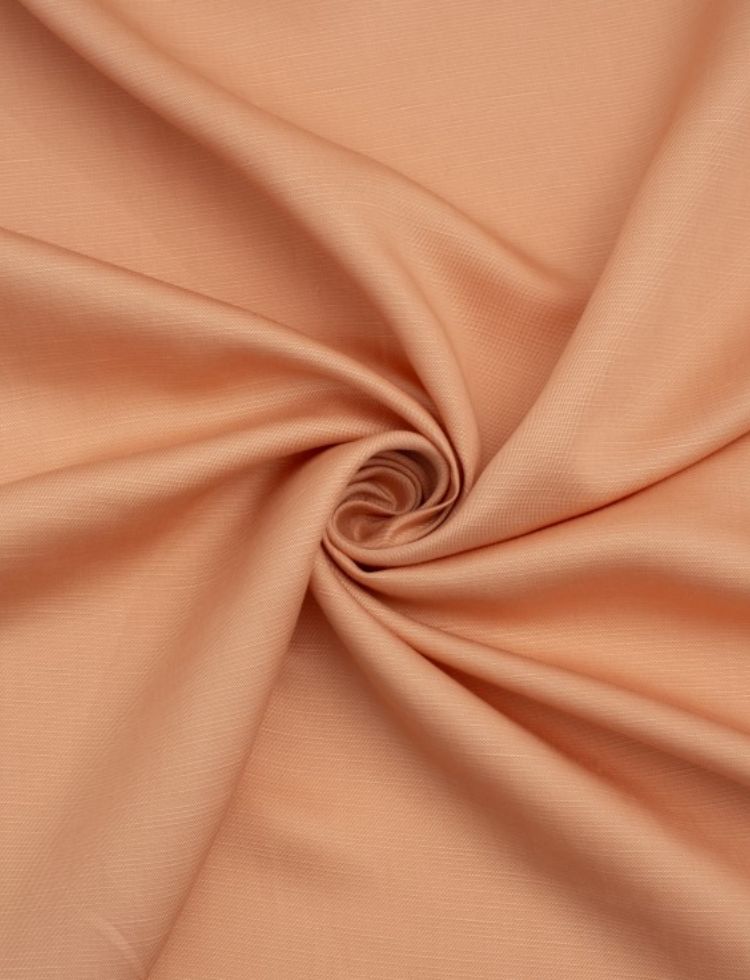 Deadstock Tencel & Linen Blend Fabric Peach