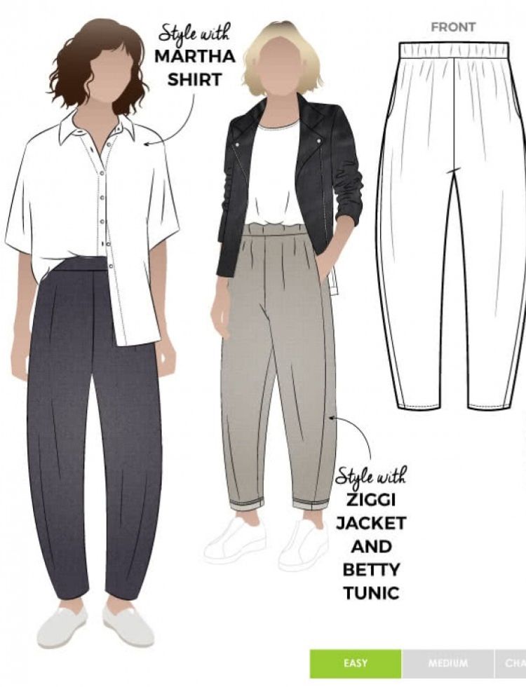 Style Arc Paper Sewing Pattern Bob Pant