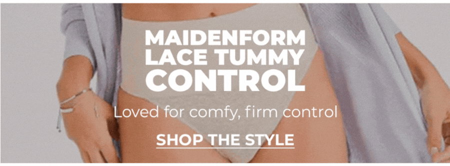 Lace Tummy Control Shapewear Underwear Thong, Breathable, Firm Control