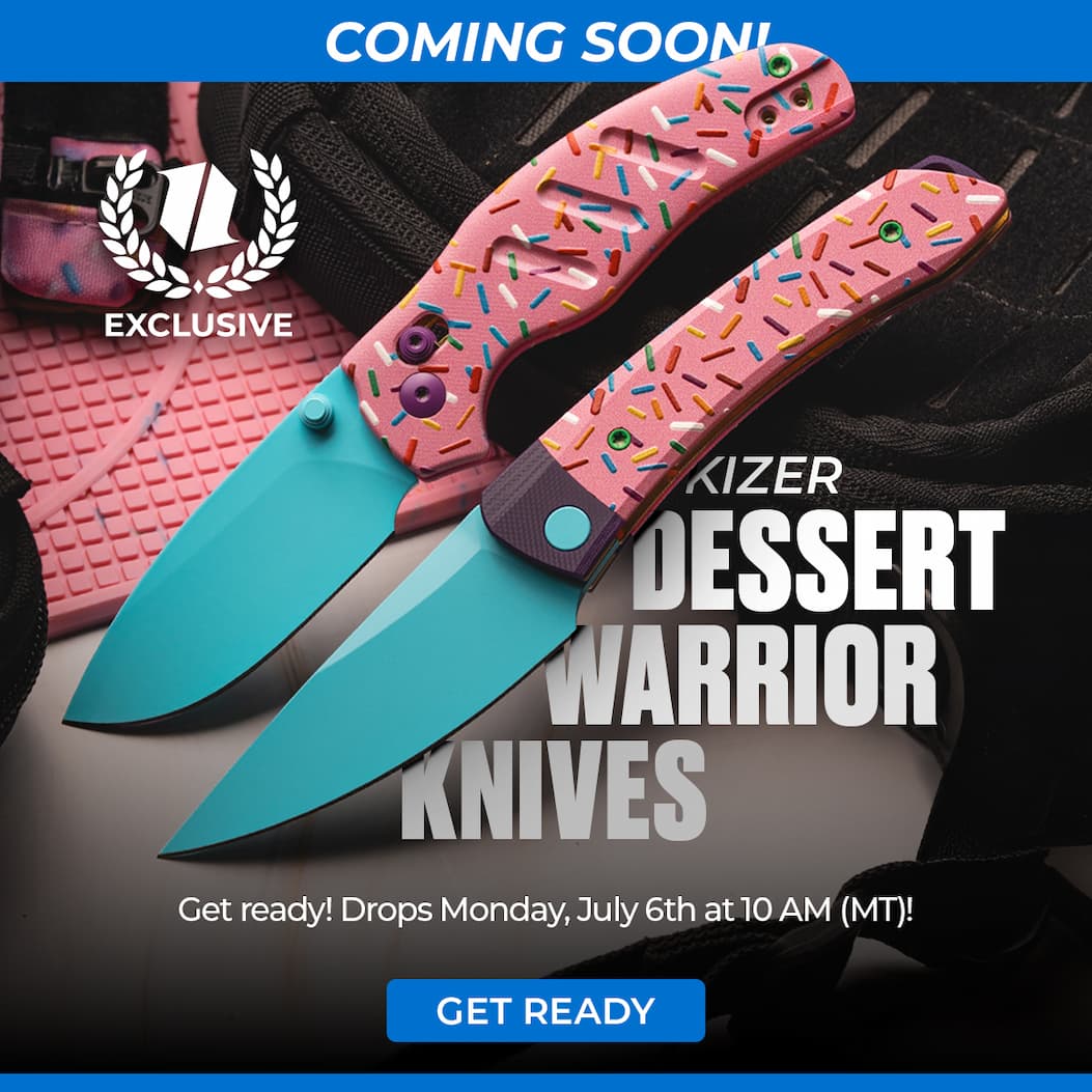 Coming Soon: Kizer Dessert Warrior Knives