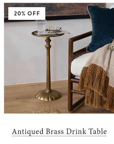 Brass Drink Table