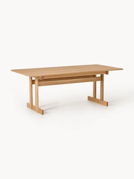 Mesa de comedor extensible de madera de roble Brynn, tamaños diferentes