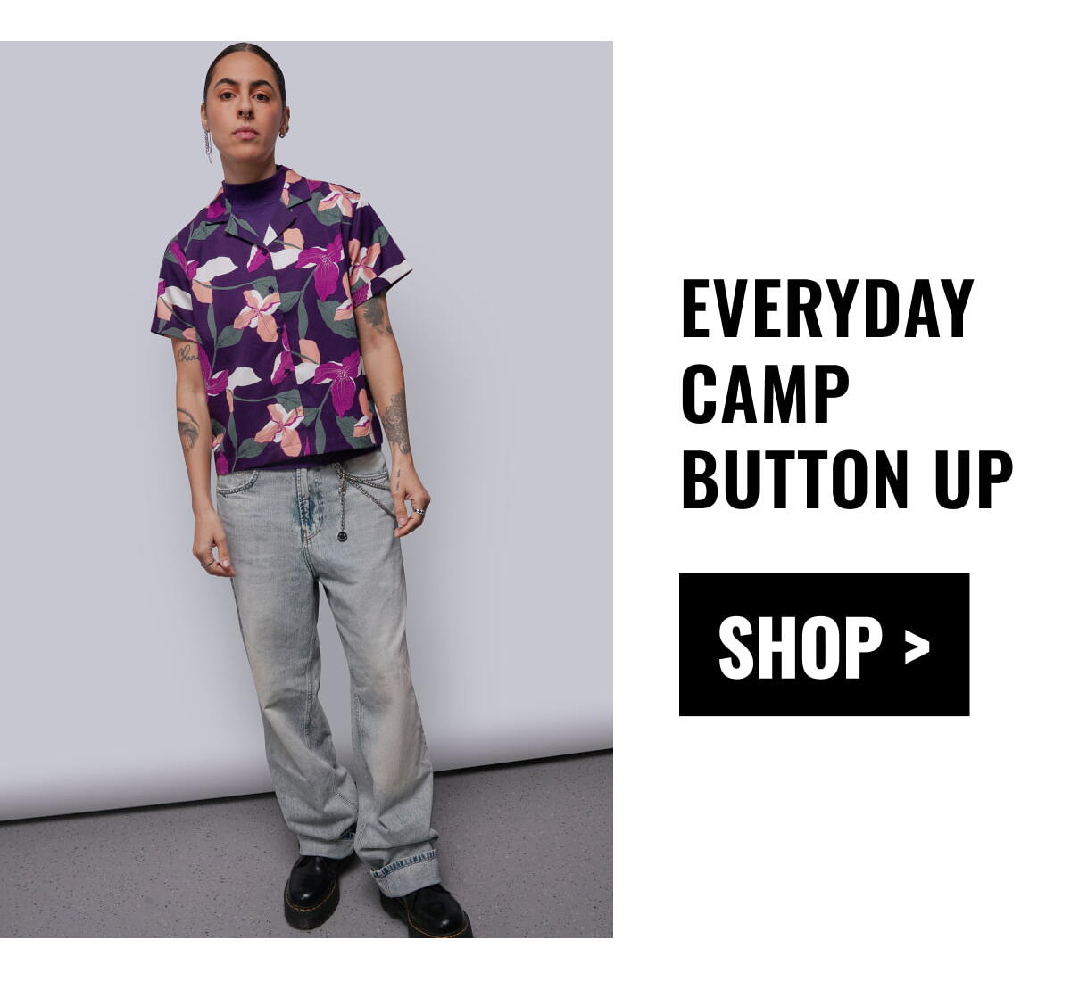 Everyday Camp Button Up