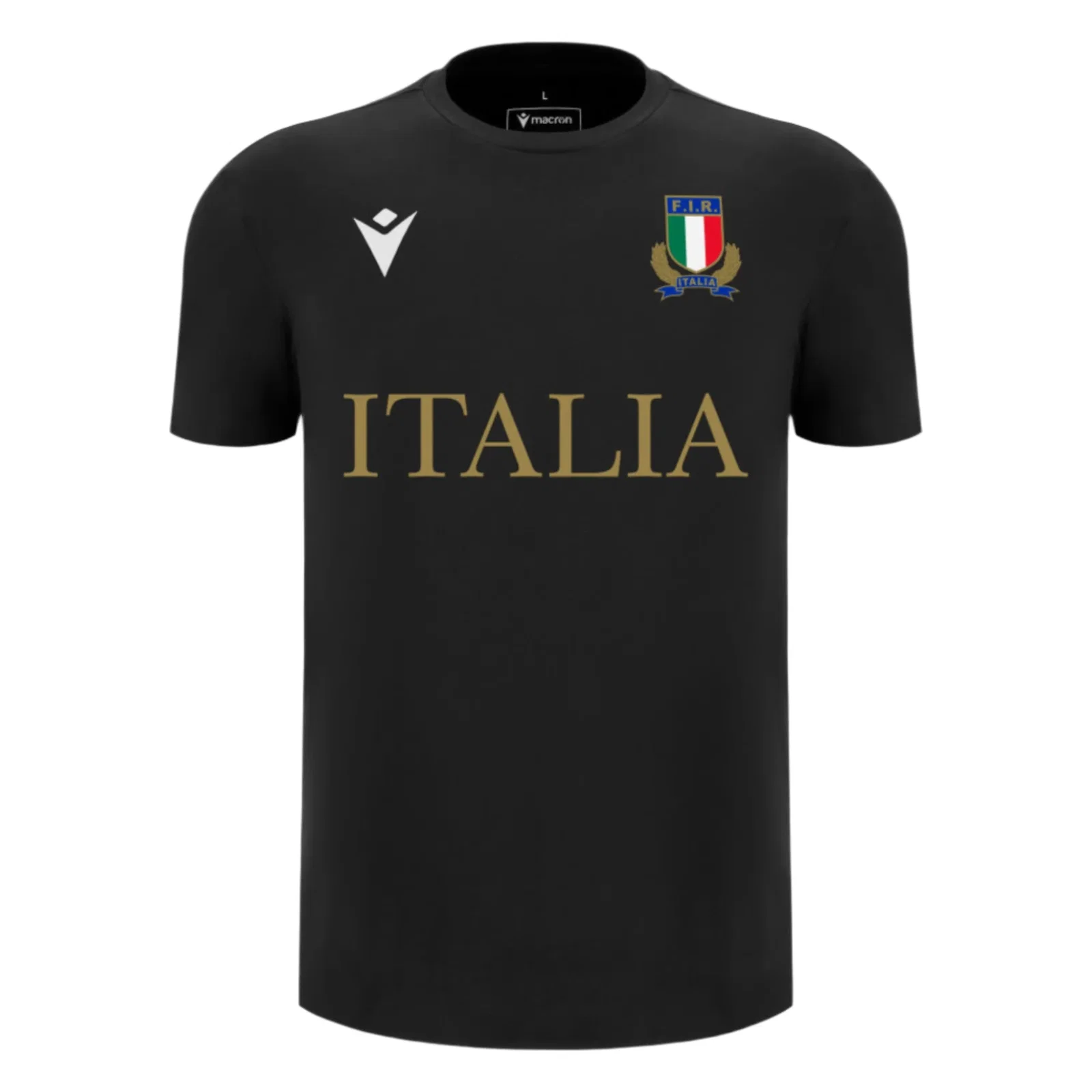 Image of Italy 25/26 Cotton Supporters Shirt by Macron