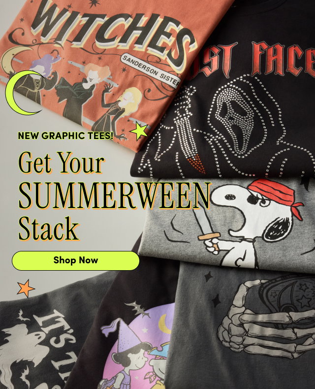 New Graphic Tees! | Get Your Summerween Stack | Shop Now > 