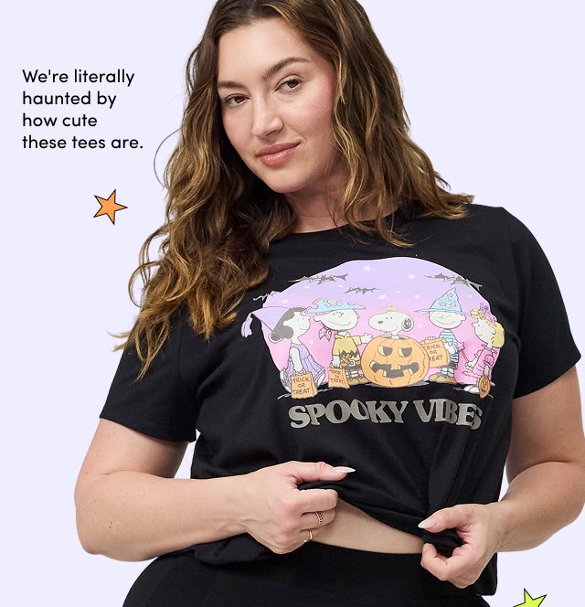 We're literally haunted by how cute these tees are.