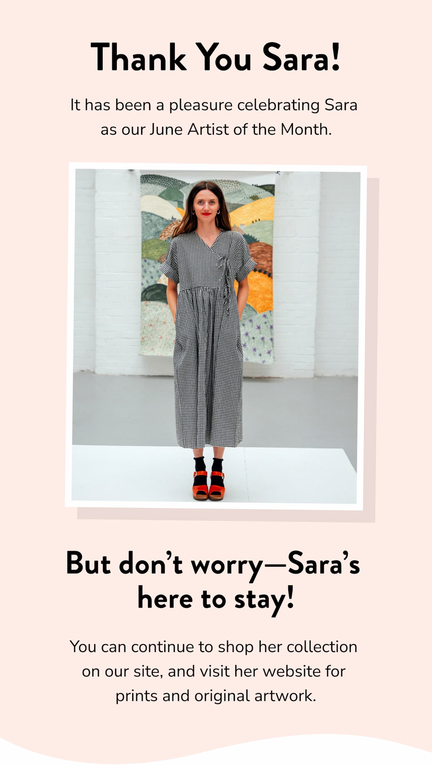Thank You Sara!