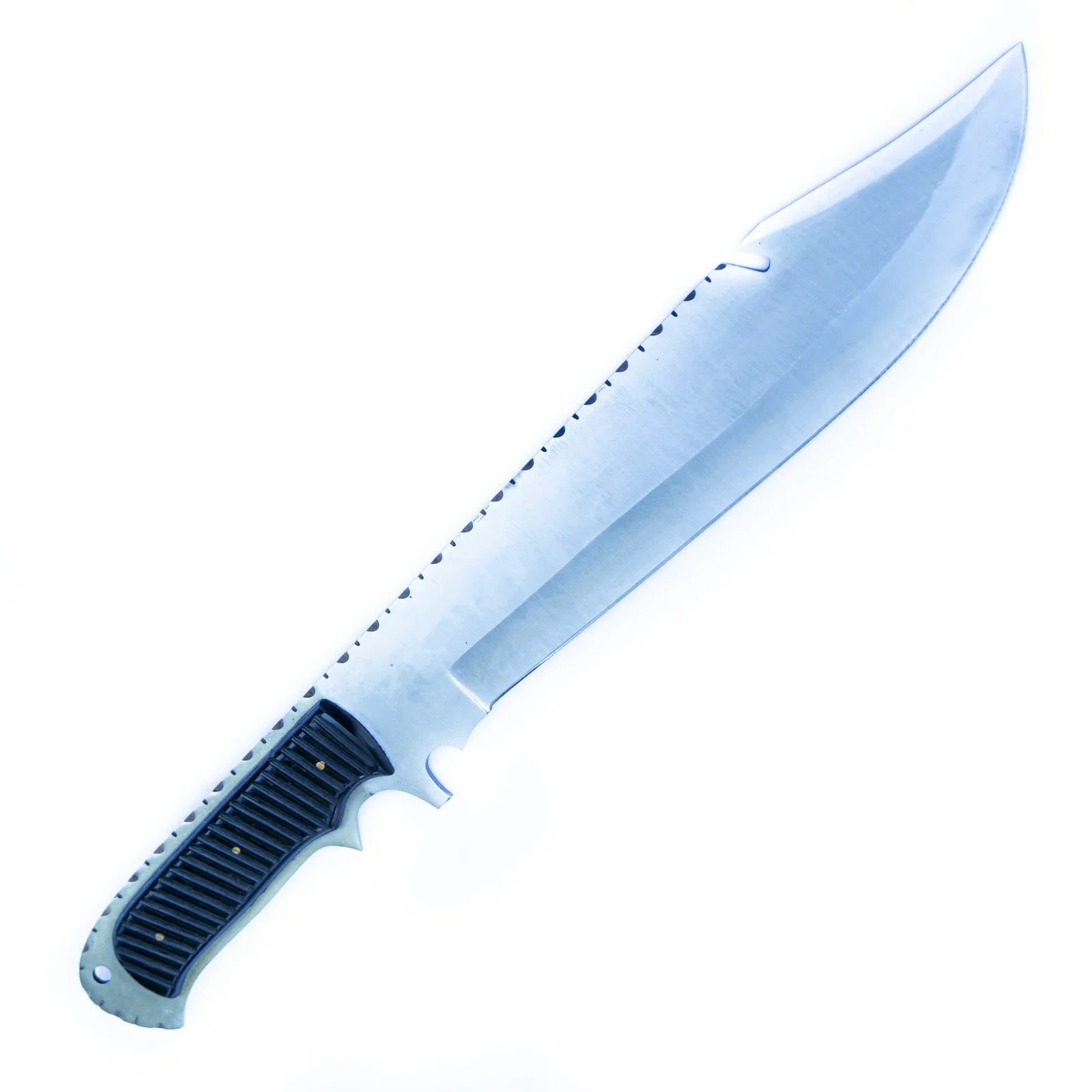Image of Large Hunting Knife- D2 Steel with Buffalo Bone Handle- 17"