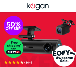 Kogan 4K Hidden Dual Channel Car Dash Camera - Front and Rear Product Image