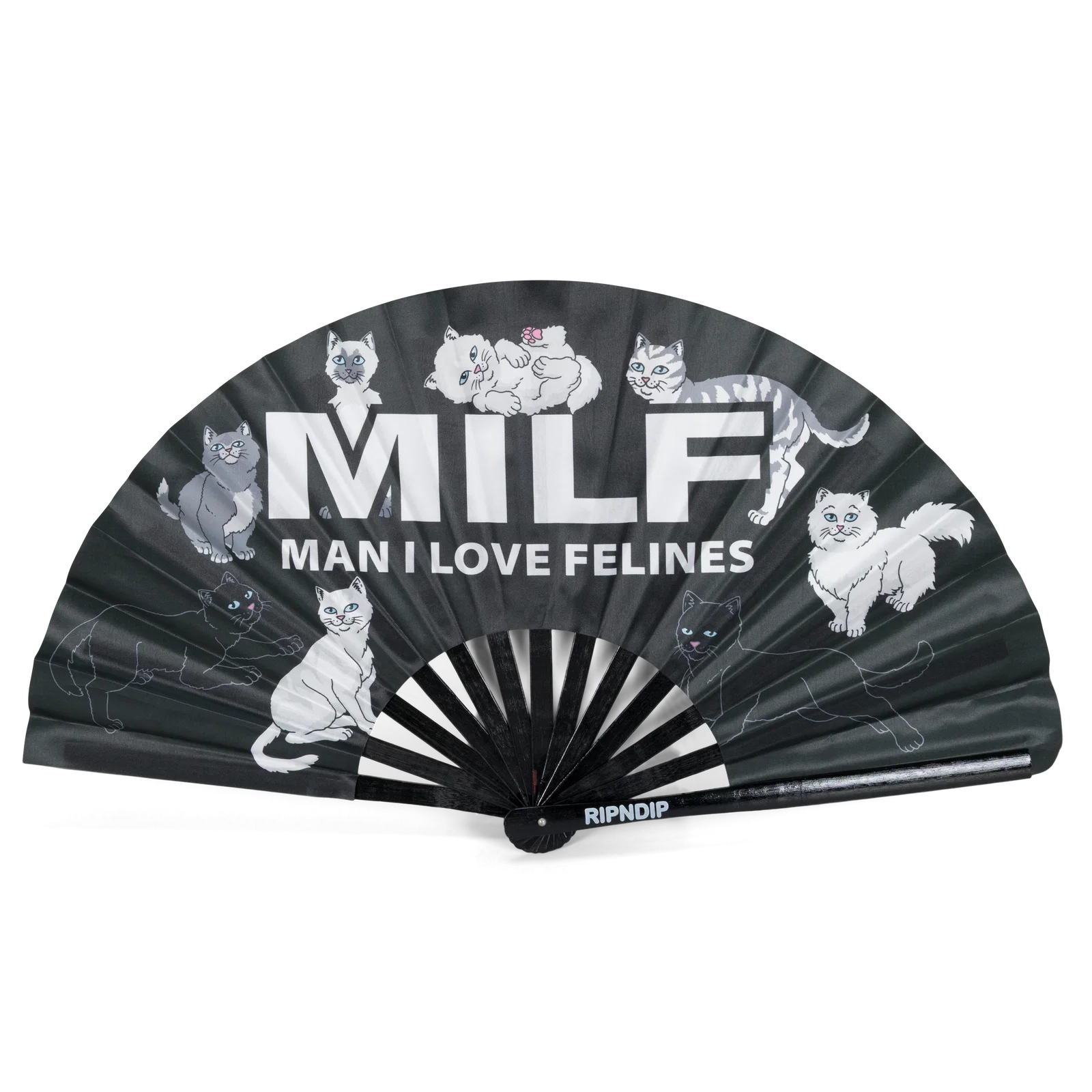 Image of Man I Love Felines Fan (Black)