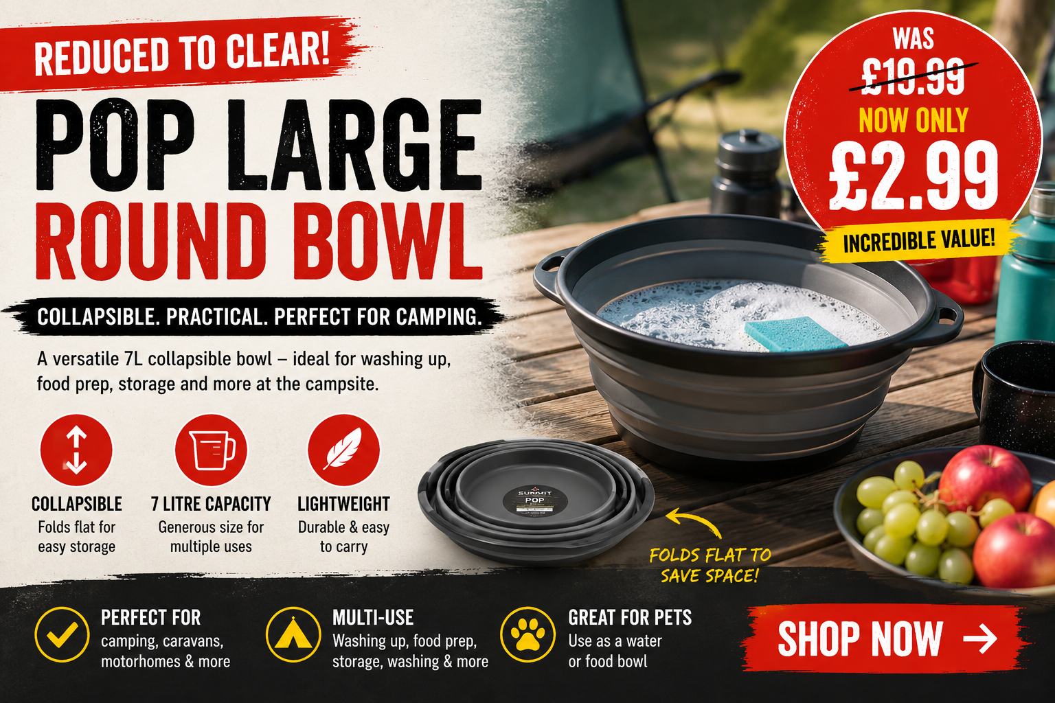 Summit Pop Large Bowl