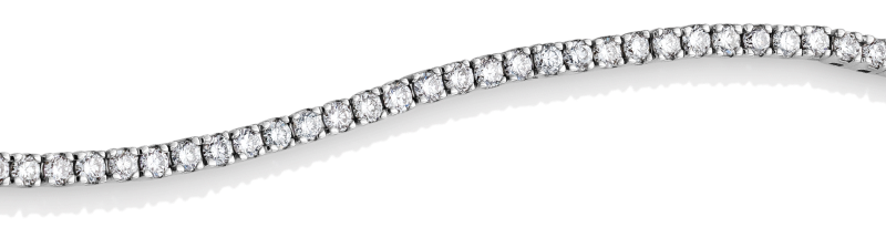 White gold tennis bracelet. 