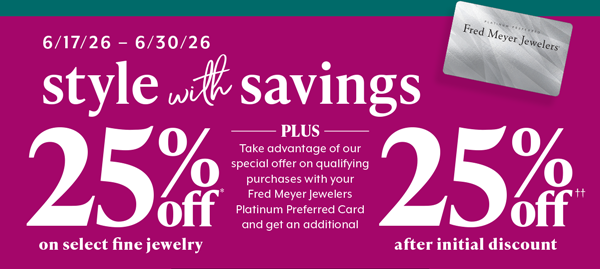 Style with Savings. Learn More