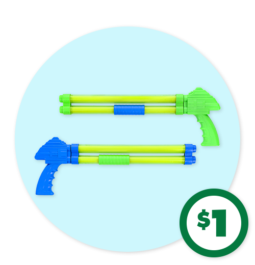 $1 Double-Barreled Water Squirters