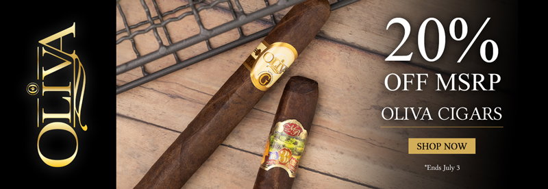 20% Off MSRP on Oliva Cigars