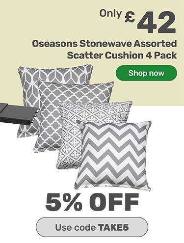 Oseasons Stonewave Assorted Scatter Cushion 4 Pack. £42. 5% off with code TAKE5