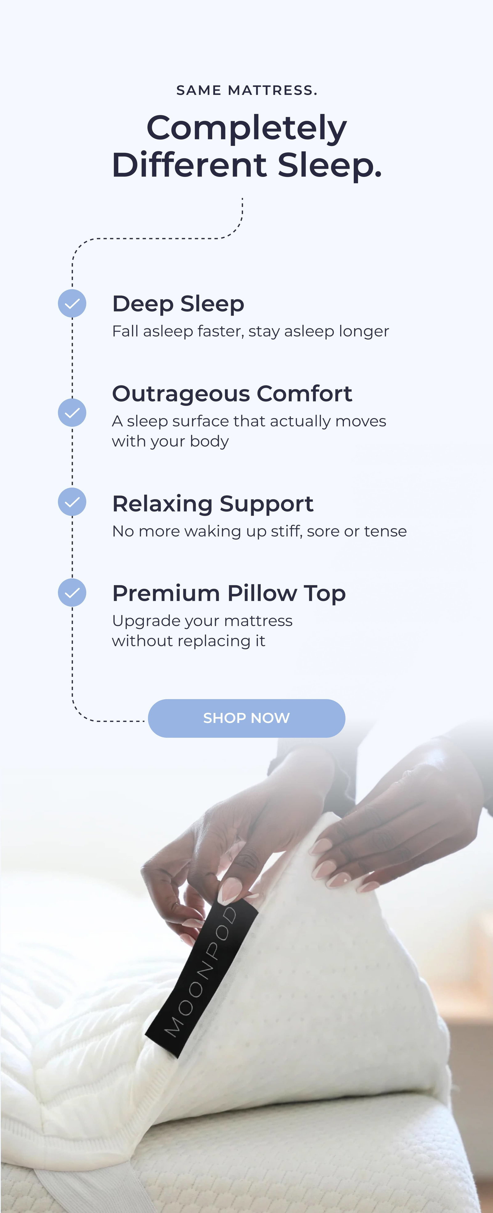 Same mattress.  Completely different sleep.