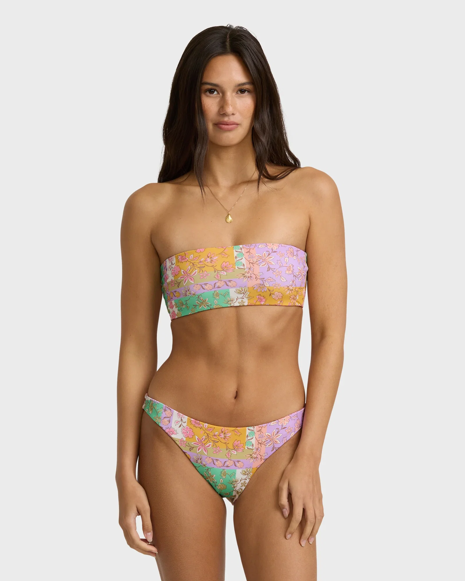 Image of Dreamy Daze Tropic Reversible Bikini Bottoms - Sweet Lilac