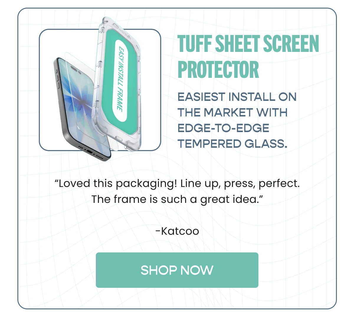 TUFF SHEET SCREEN PROTECTOR 