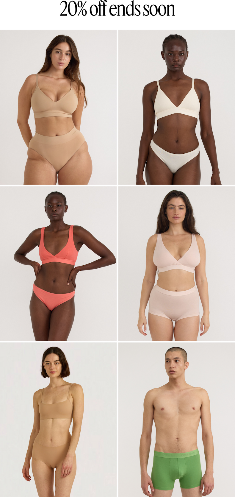 20% off ends soon