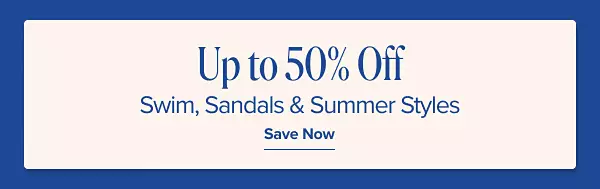 Up to 50% off star spangled styles and summer must haves. Save now.