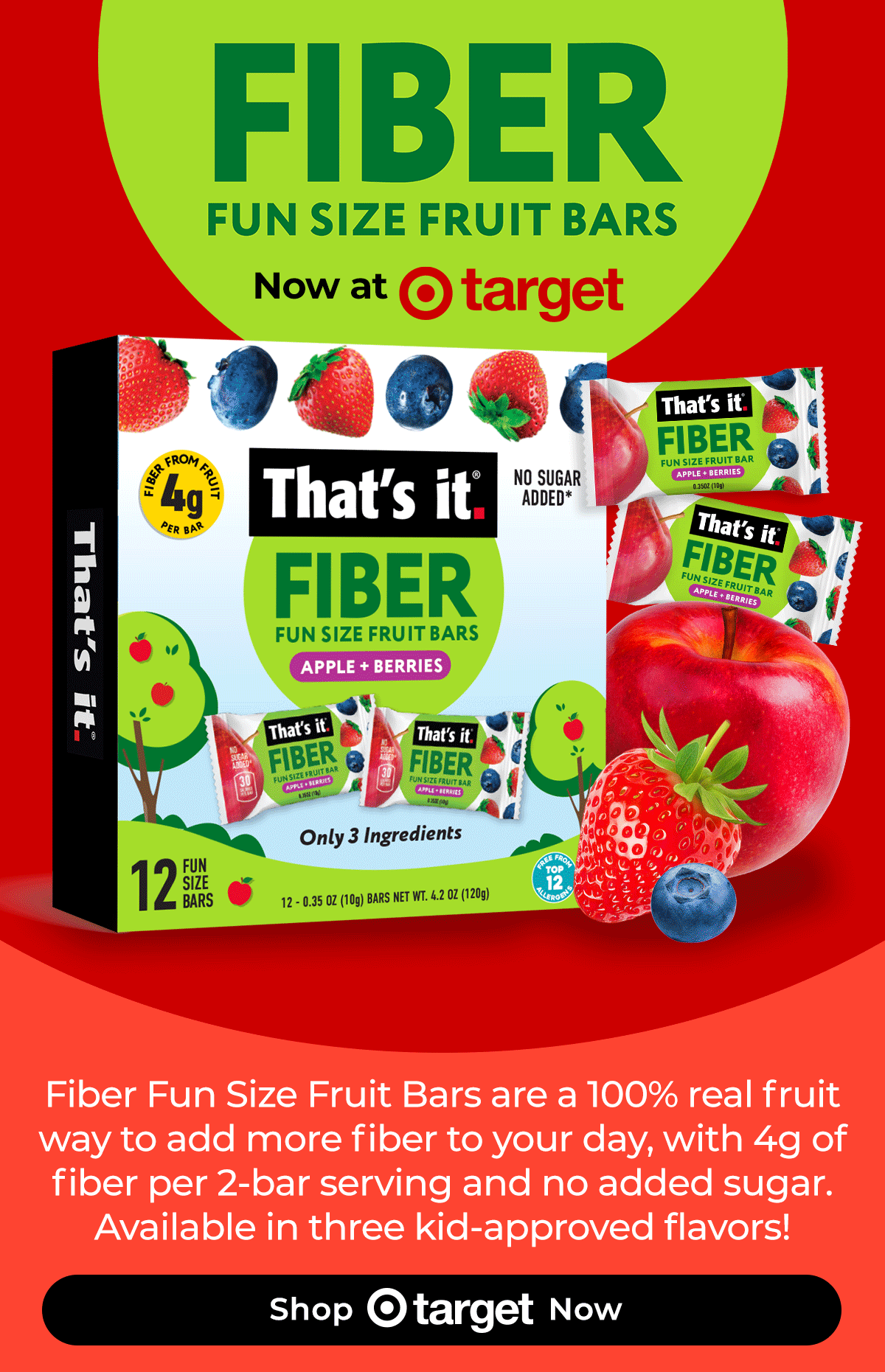 NEW Fiber Fun Size Fruit Bars Now at Target!