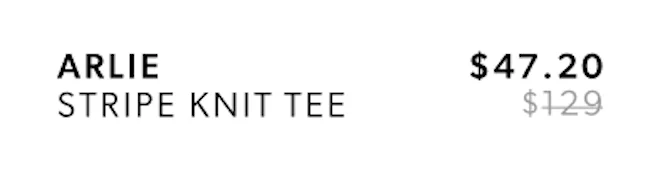 Arlie Stripe Knit Tee