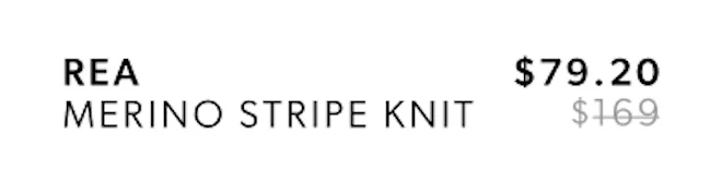 Rea Merino Stripe Knit