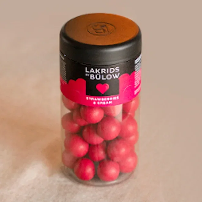 Lakrids by Bulow Limited Edition Strawberries and Cream Chocolate Coated Liquorice, 270g
