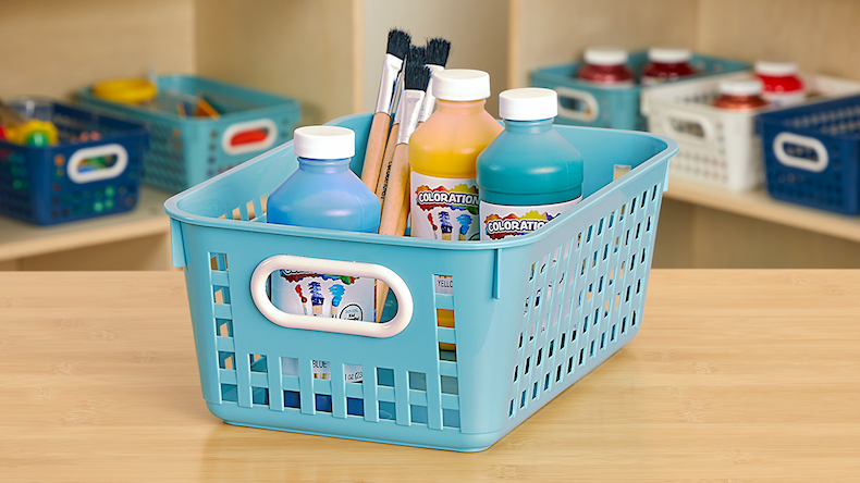 Really Good Stuff® Medium Baskets - Set of 6 -Water
