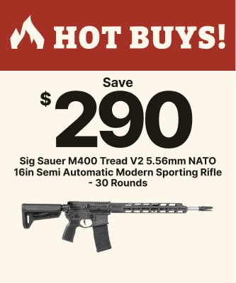 Hot Buys! | Save $290 | Sig Sauer M400 Tread V2 5.56mm NATO 16in Semi Automatic Modern Sporting Rifle - 30 Rounds