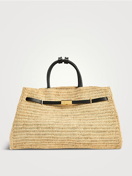 The Hudson Woven Top Handle Bag