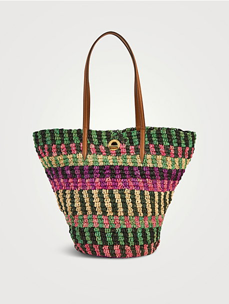 Anchor Raffia Tote Bag